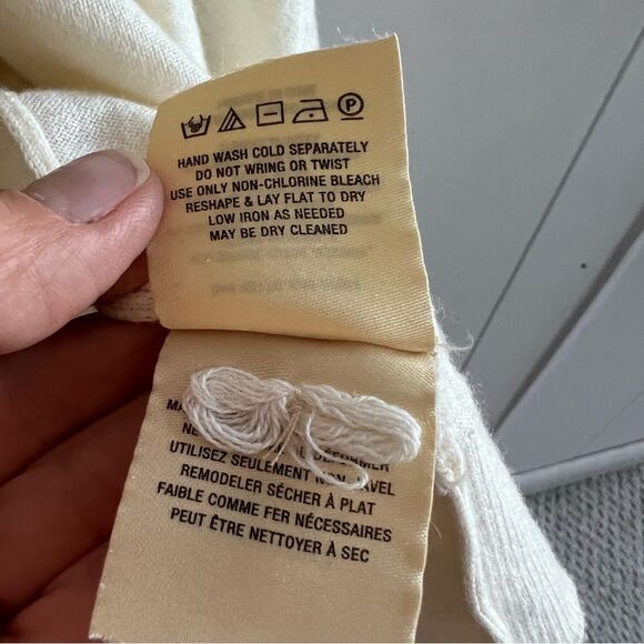 Moth Anthropologie Cotton Cashmere Open Front Cardigan - Picture 6 of 10